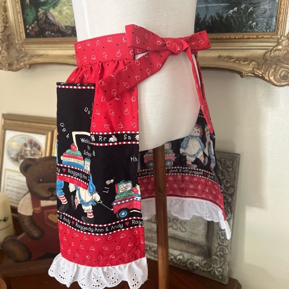 Rare Vintage Daisy Kingdom Raggedy Ann & Andy Handmade Lace Ruffle Skirt - Picture 7 of 9